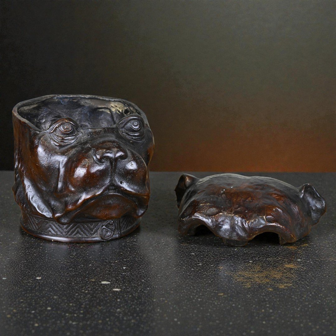 Bronze Tobacco Pouch - Late 19th Century-photo-4